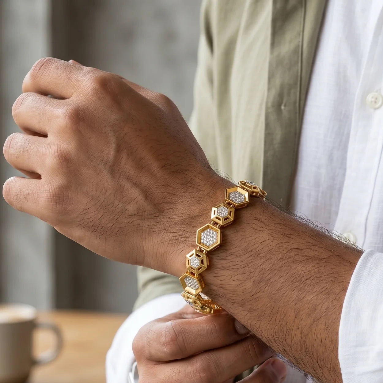 Hexa Grid Bracelet
