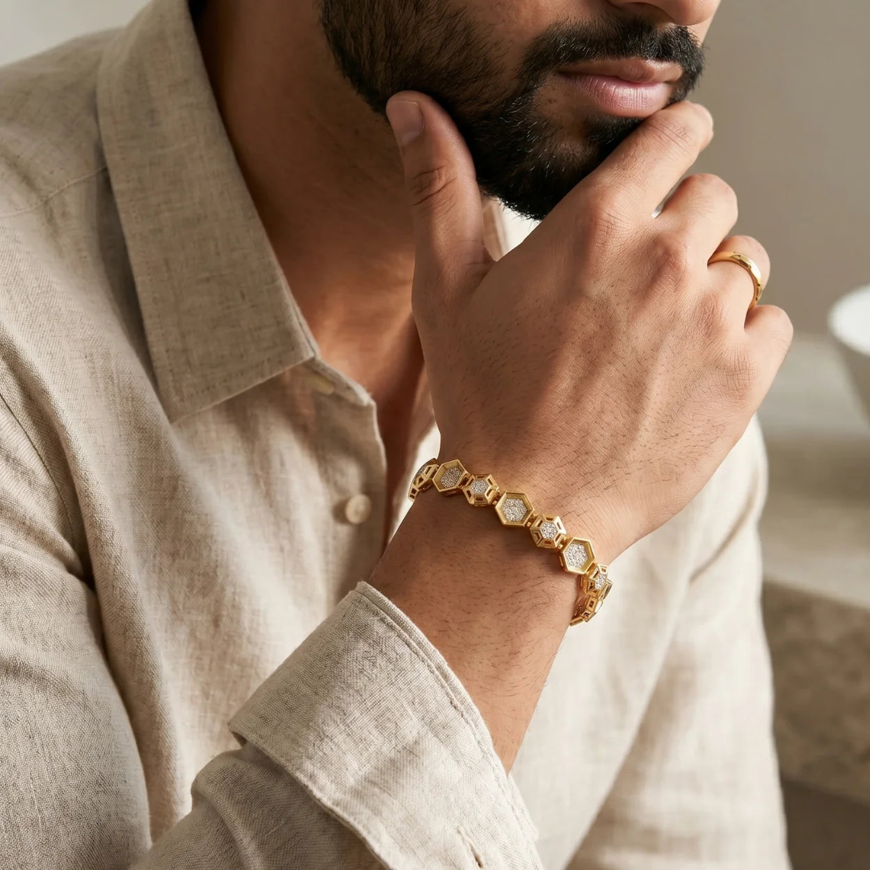 Hexa Grid Bracelet