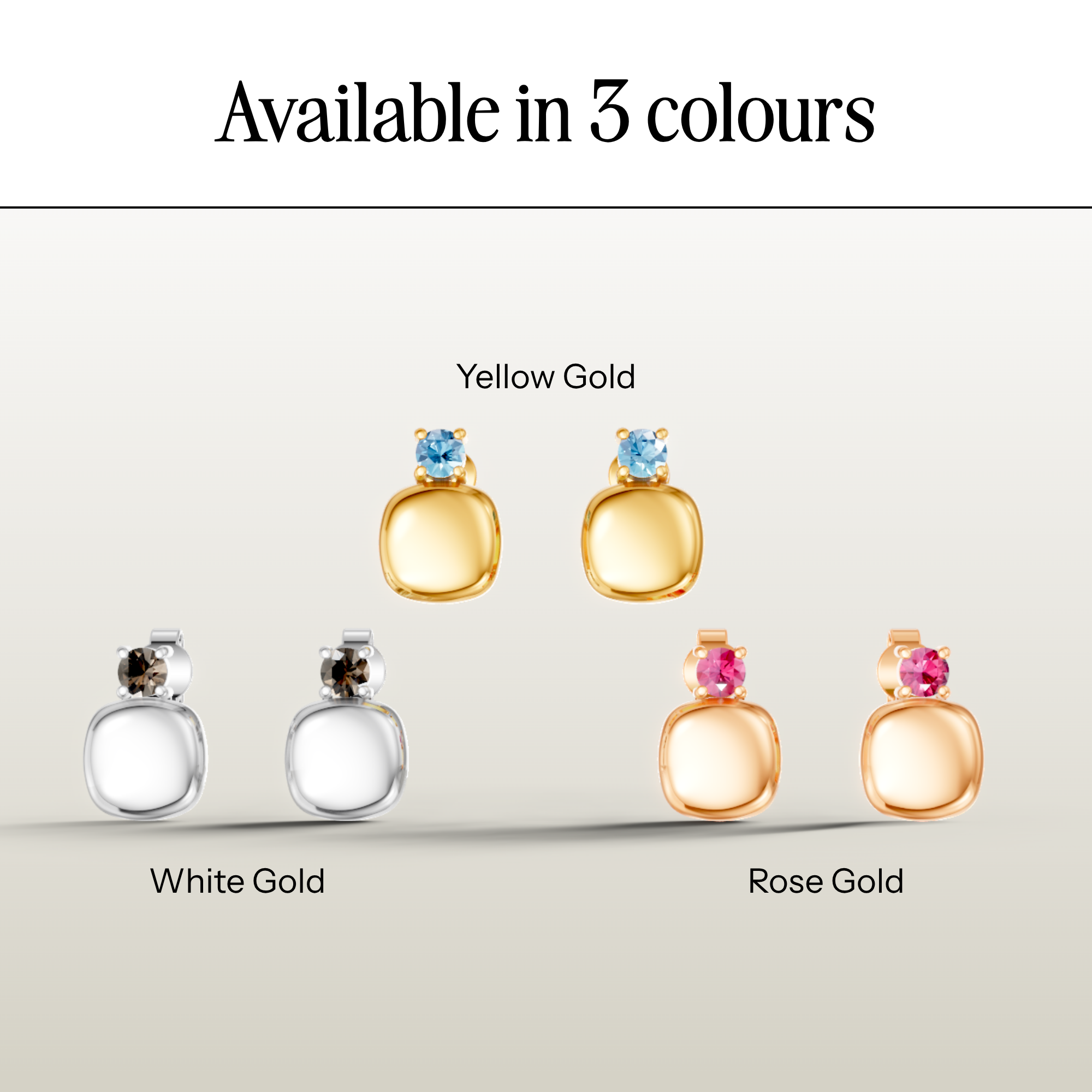 Cushion Glow Studs