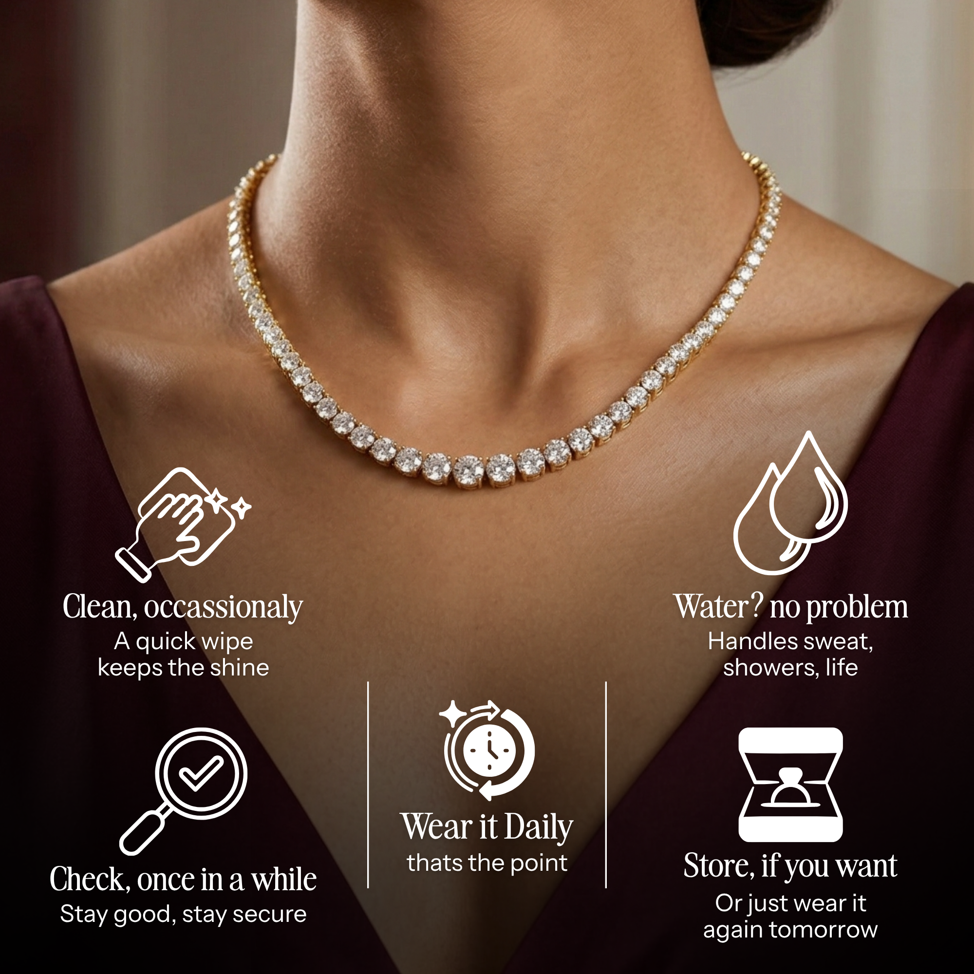 Tennis Éclat Necklace