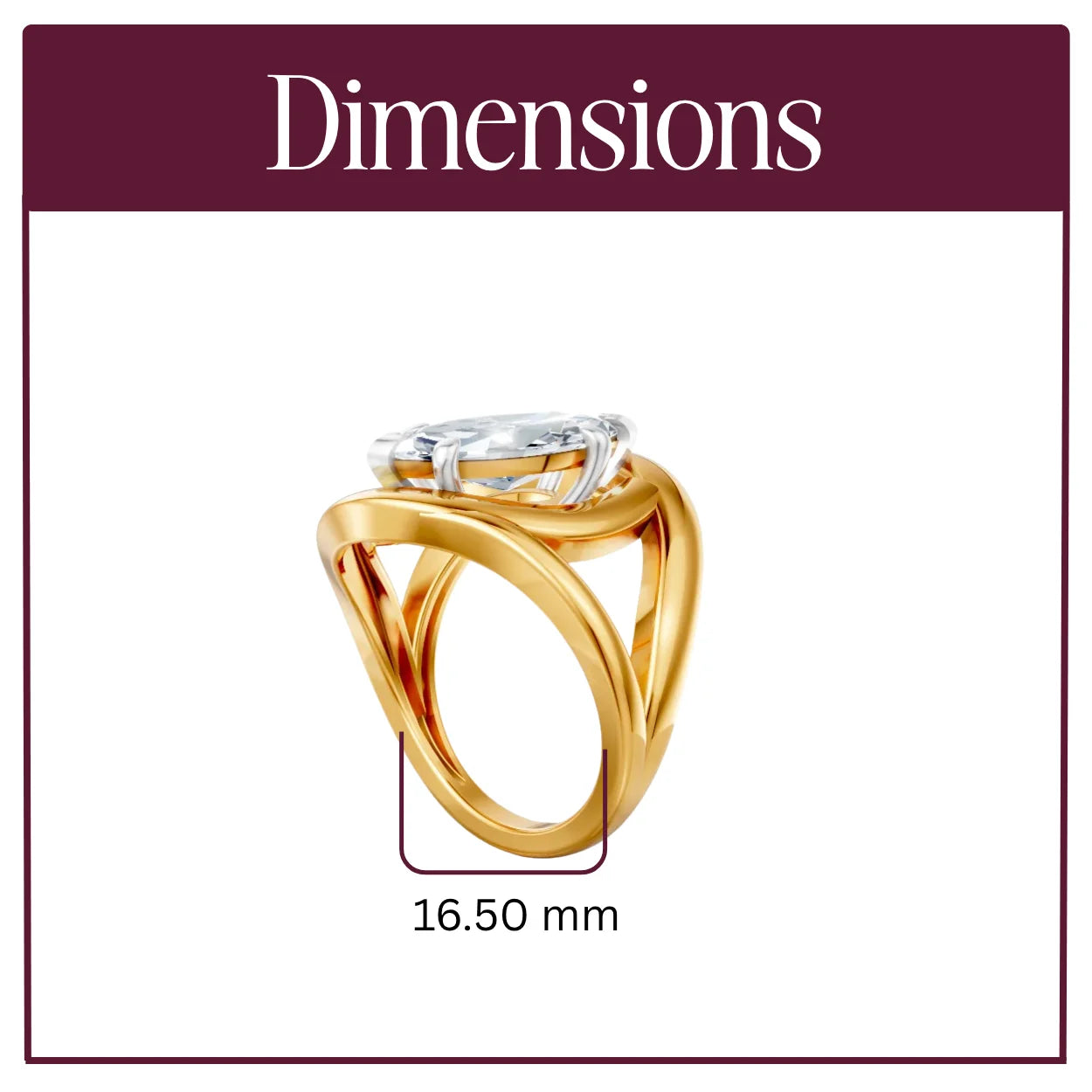 Crown Empress Marquise Ring