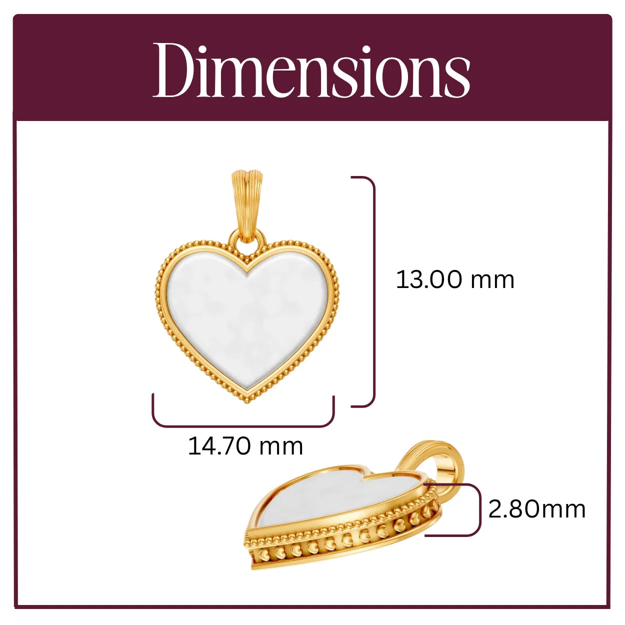 Coeur Royale Pendant