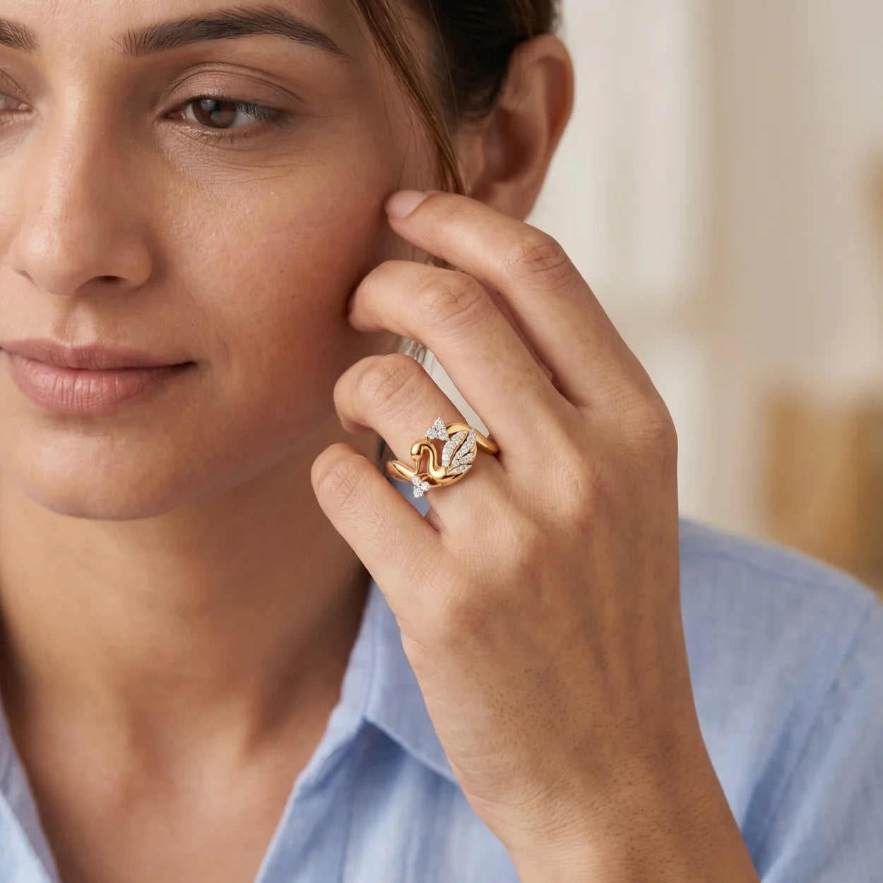 Swan Reverie Ring