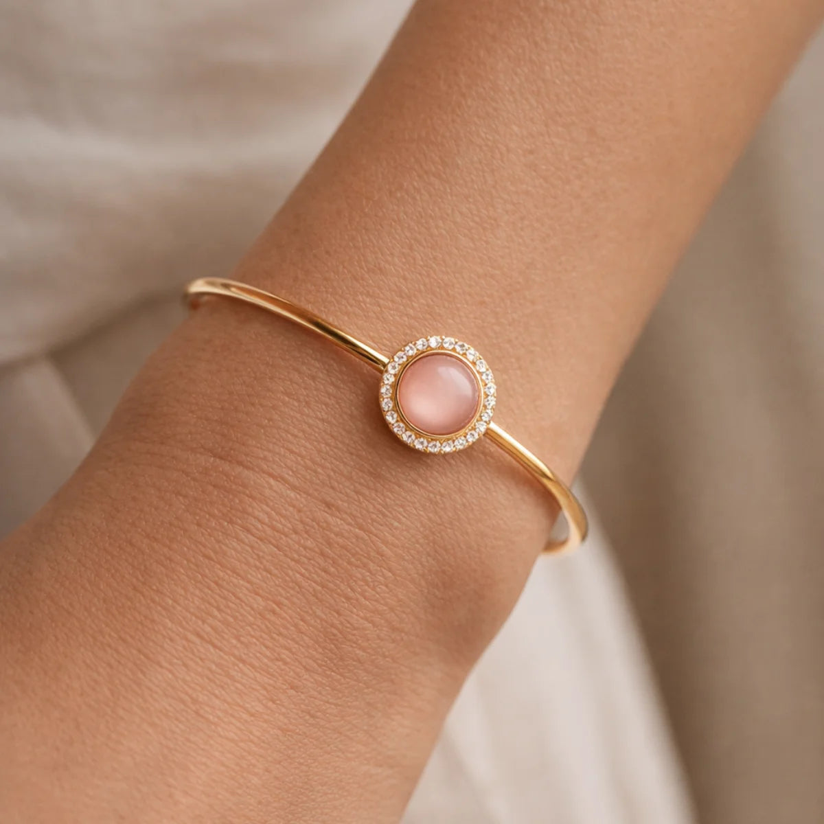 Real Diamond 9K and 14K Real Gold Bracelet