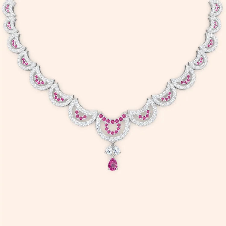 Real Diamond 9K and 14K Real Gold Necklace