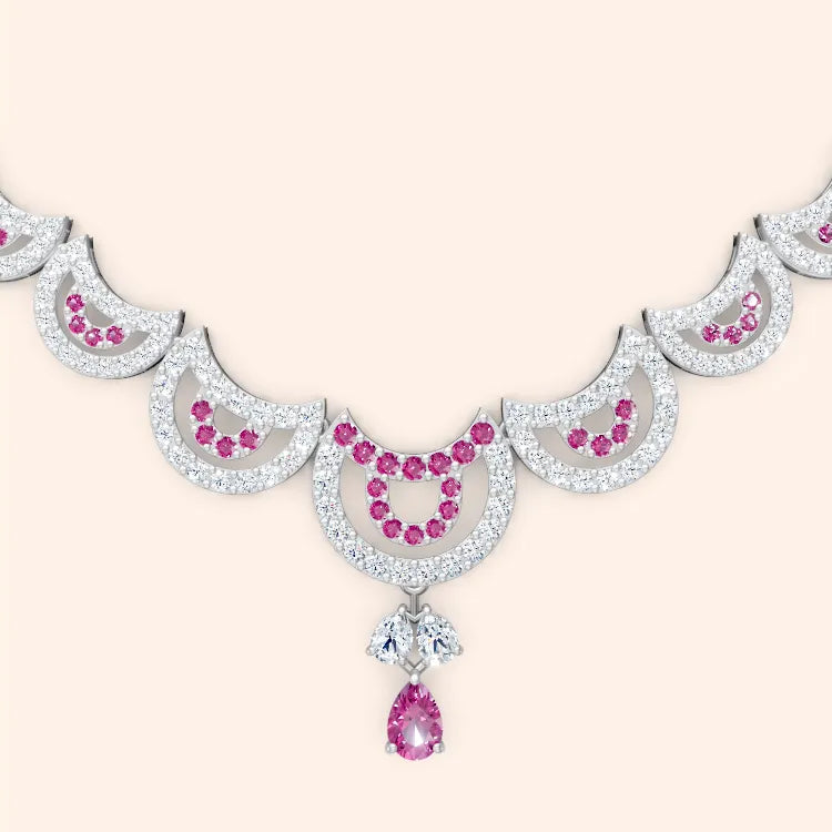 Real Diamond 9K and 14K Real Gold Necklace