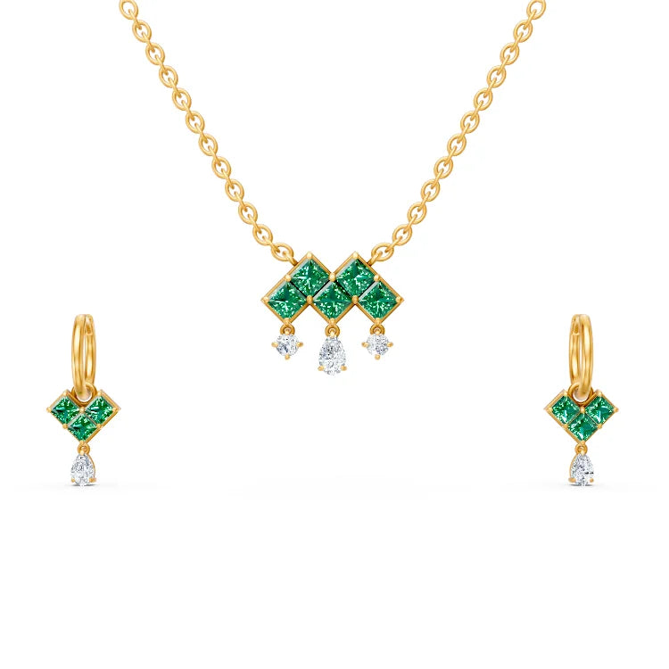 Véla Pendant and earring Set