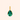 Gemstone Solitare Pendant Yellow Gold American Diamond