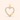Infinity Heart Pendant Yellow Gold Moissanite