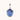 Gemstone Solitare Pendant White Gold American Diamond