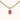 Gemstone Solitare Pendant Yellow Gold Spinel