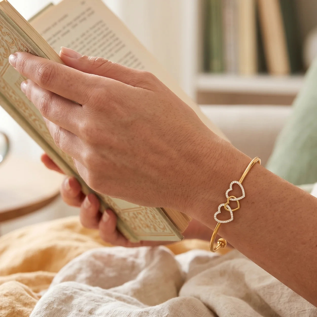 Trinity Heart Bangle