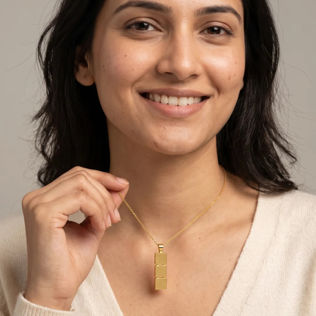 Connected Squares Pendant