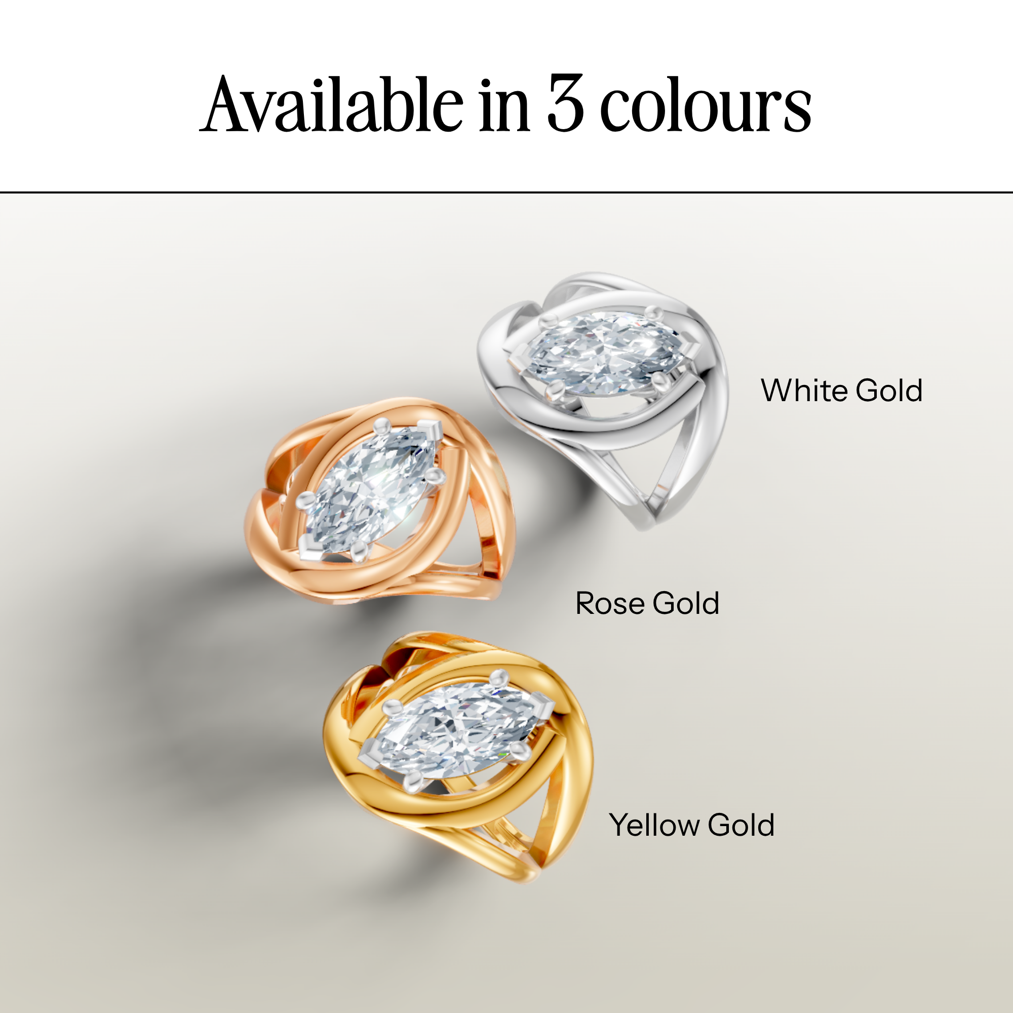 Crown Empress Marquise Ring