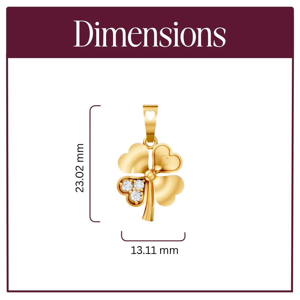TriLeaf Charm Pendant