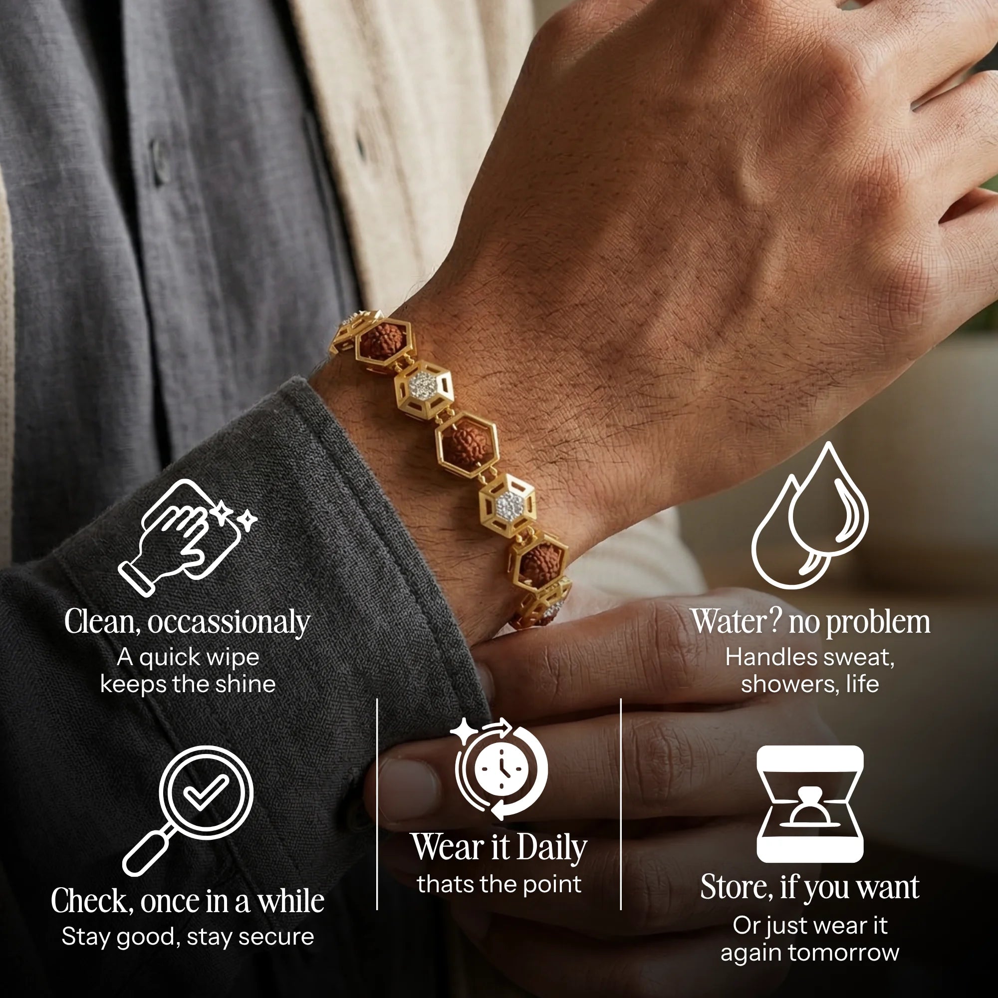 Rudra Hex Bracelet