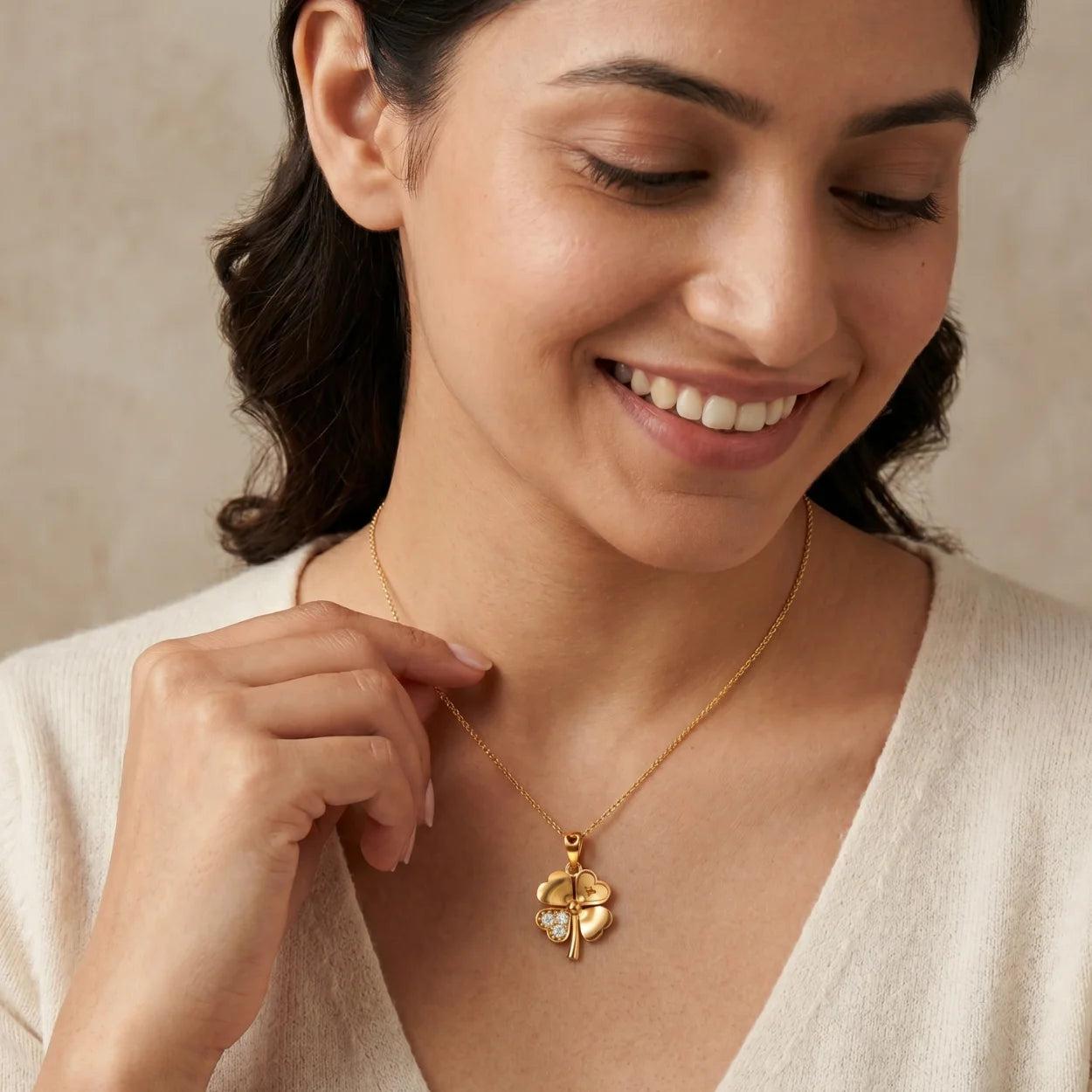 TriLeaf Charm Pendant