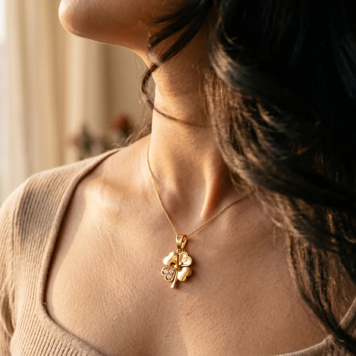 TriLeaf Charm Pendant
