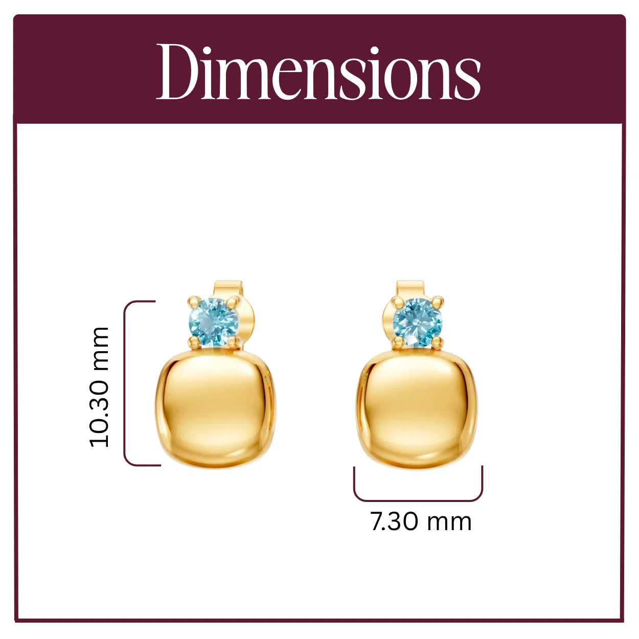 Cushion Glow Studs
