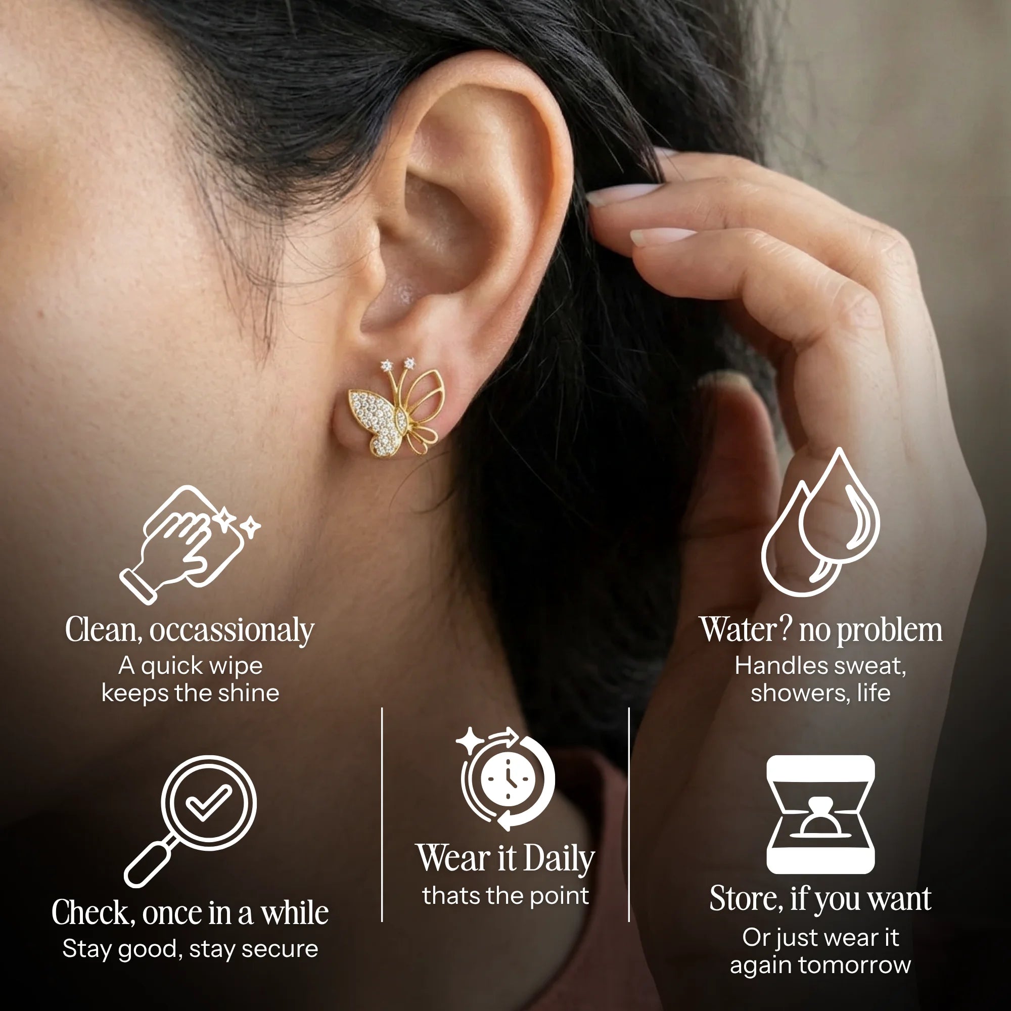 Papillon Studs